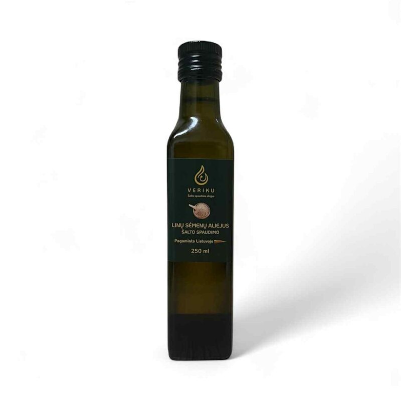 Linų sėmenų šalto spaudimo aliejus 250ml