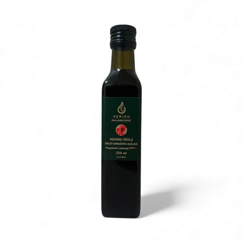 Aguonų šalto spaudimo aliejus 250ml